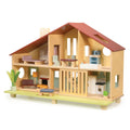 Cedar Chalet Modernist Wooden Dollhouse for Kids