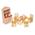 Wooden Dollhouse Dining Room Furniture Set