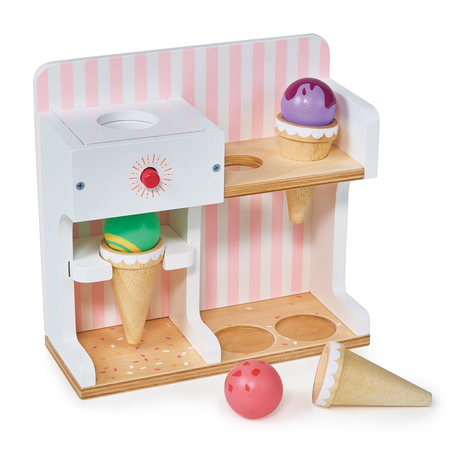 Wooden Ice Cream Kiosk Pretend Play Stand