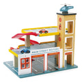 Wooden Multi-Level Car Garage Toy with Lift