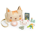 Wooden Kitten Handbag Pretend Play Set for Kids
