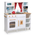 Wooden Play Kitchen Toy with Hob and Oven