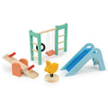 Wooden Dollhouse Playground Set for Outdoor Play