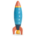 Wooden Stacking Counting Rocket Ring Toy