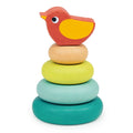 Wooden Bird Tree Peg Stacking Ring Toy for Babies