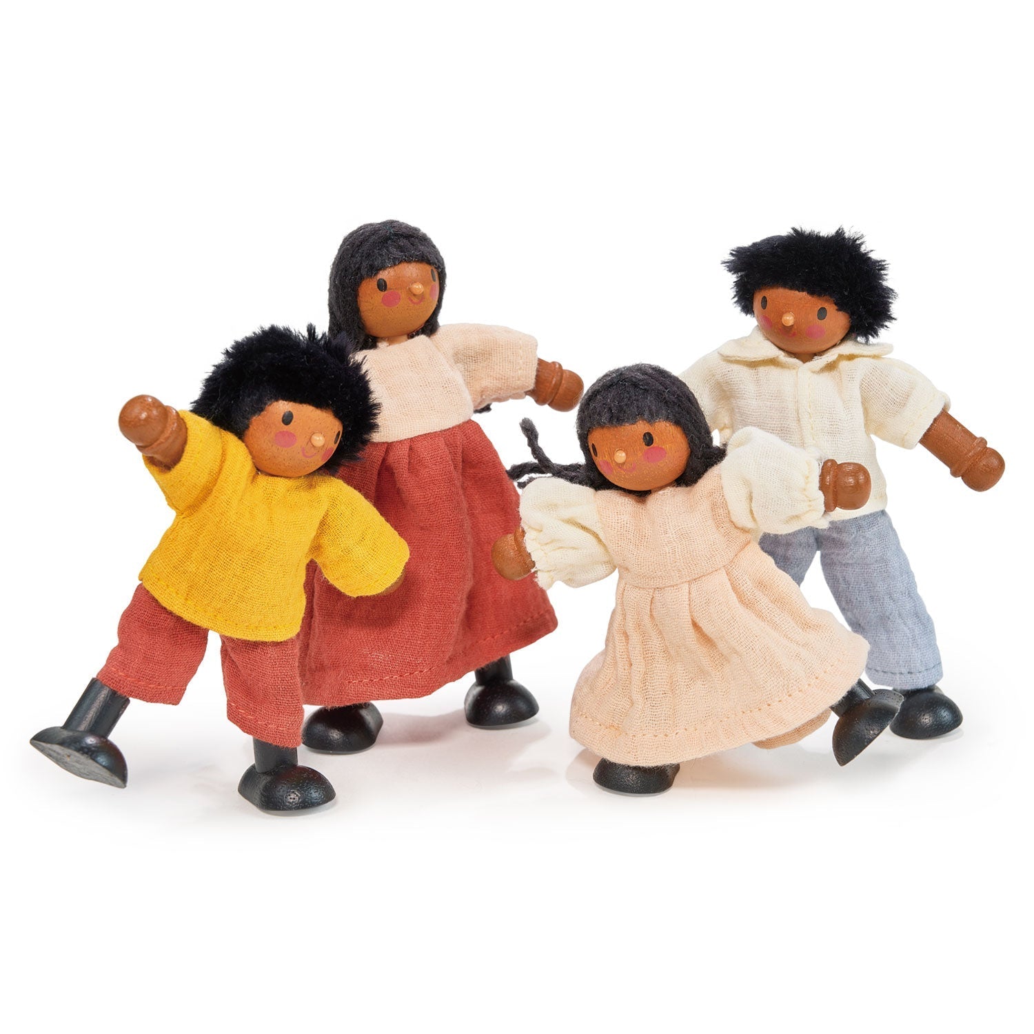 Berrybunch Wooden Doll Family Set of Four